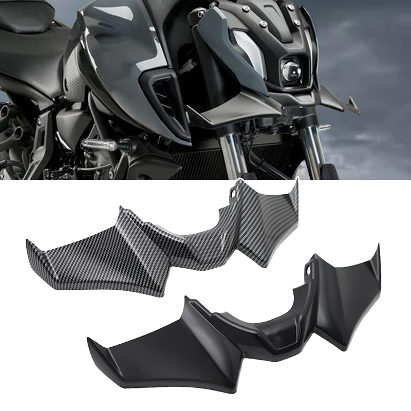 2024 Motocyklový šport Prepredné predné spojlery aerodynamické krídlo pre deflektor pre Yamaha MT07 MT 07 MT -07 SP 2021 -2023 2022
