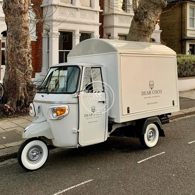2024 Multifunkčný trojkolesový potravinový košík ľadový Van Electric 3 Wheels Coffee Bar Food Truck