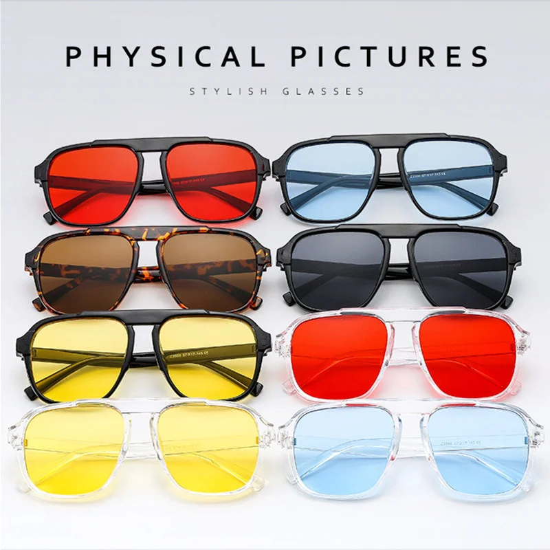 2024 Muži nadrozmerné rámové slnečné okuliare Klasický veľký rám Športové okuliare Vintage Značka Design Shades