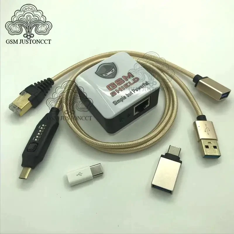 2024 Najnovšia verzia Originálna skrinka GSM Shield Box /Dongle+ (UMF) Všetky bootovacie kábel na opravu IMEI Reset