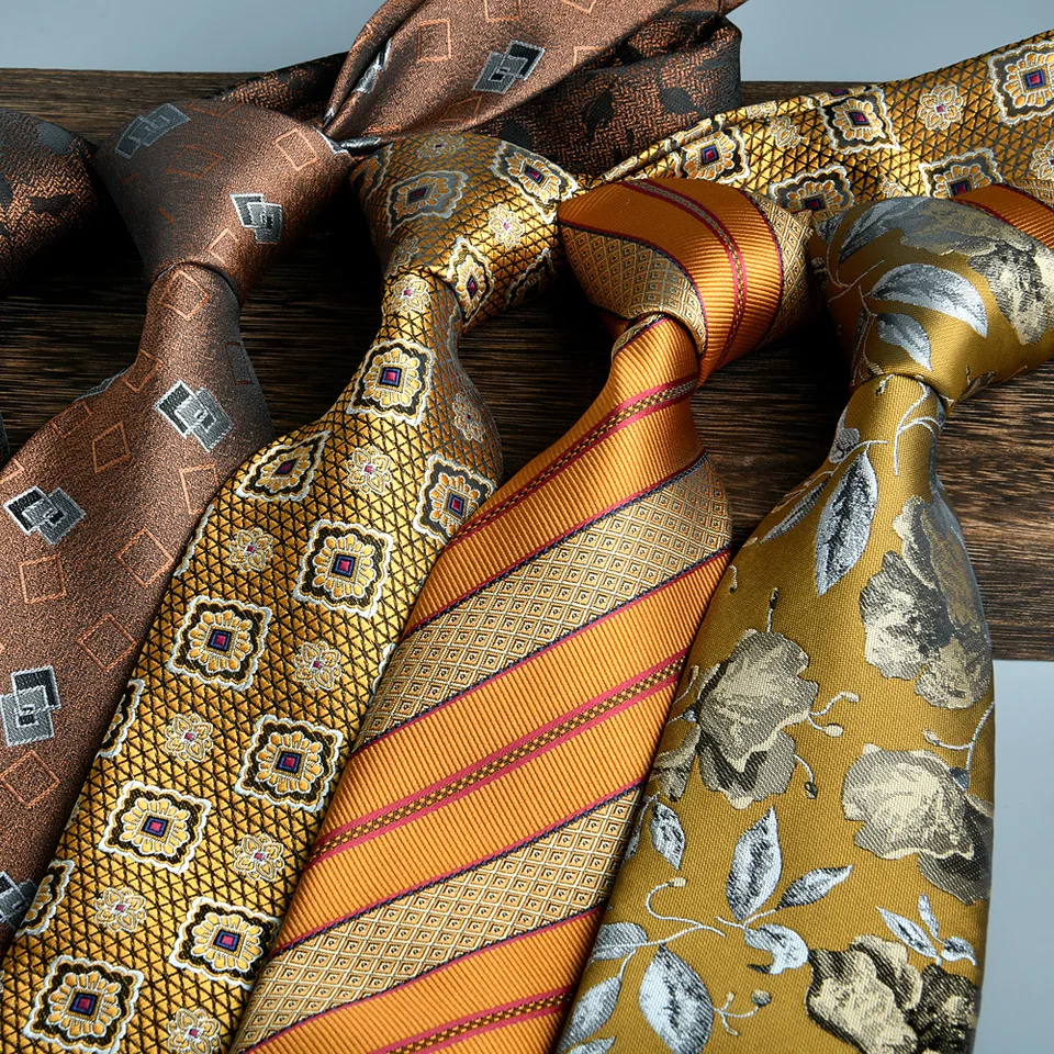 2024 NAMBLY PRE MEN JACQUARD FORMAL BUSINAL 8 cm Ručne zviazané Jacquard Birthday Darčekový ženích Svadobné doplnky