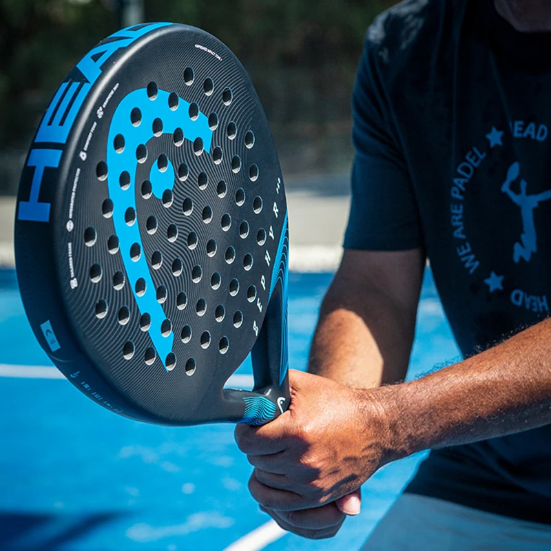 2024 New Head Beach Tennis Racket Plné uhlíkové vlákno drsné povrchy Outdoor Športová raketa pre mužov Dospelý starší hráč pre dospelých
