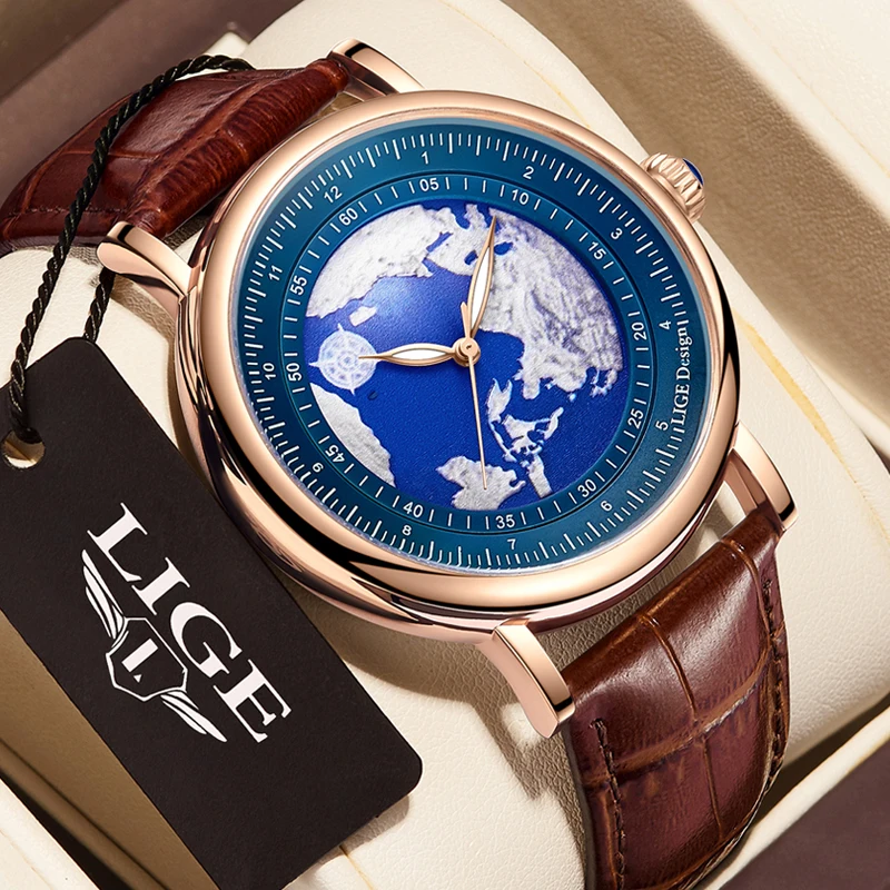 2024 New Luxury Mens Watch Lige Top Brand Fashion Casy Quartz Watches Men nepremokavá svetelné svetelné hodinky Clock reloj hombre