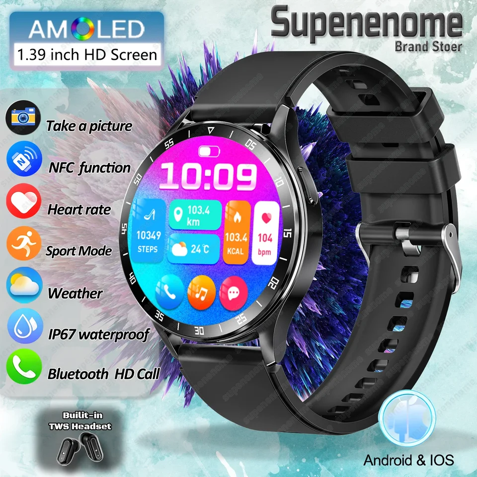 2024 NOVINKA X10 TWS 2 v 1 náhlavnej súprave Smart Watch Wireless Bluetooth slúchadlá krvný tlak srdcový rytmus Testovanie športovej hudby Smartwatch Smartwatch