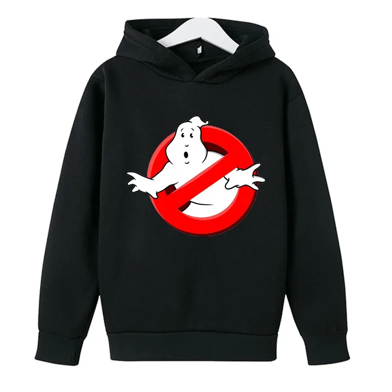 2024 Nová karikatúra Ghostbusters Tlače Detská mikina jar jesenné chlapec Dievča
