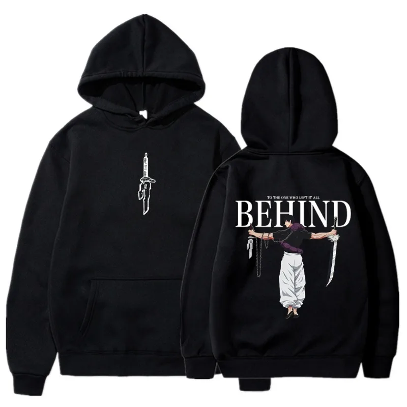 2024 Nová móda Jujutsu Kaisen Anime Pánsky fusiguro toji manga s kapucňou pullover gothic hip hop streetwear pánske oblečenie