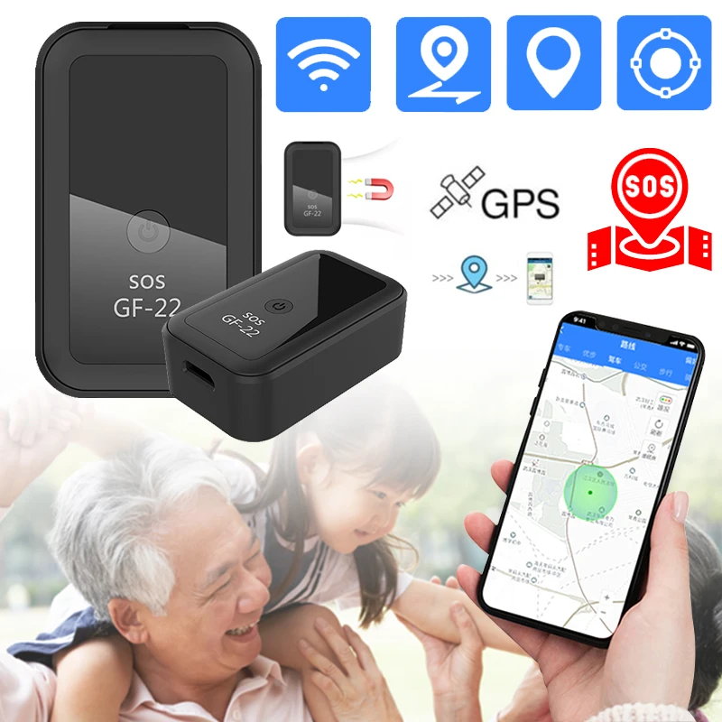 2024 Nové GPS Tracker Zariadenie GF-22 GPS v reálnom čase Tracker Mini Presné polohovanie hlasového ovládania Anti-Lost Locator