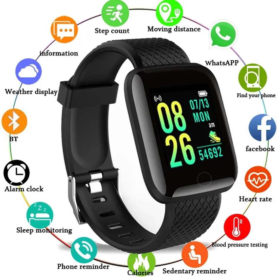 2024 Nové inteligentné hodinky Full Touch Sports Fitness Watch Bluetooth 5.0 Digital Smartwatch náramky pre mužov pre mužov-No nabíjačka