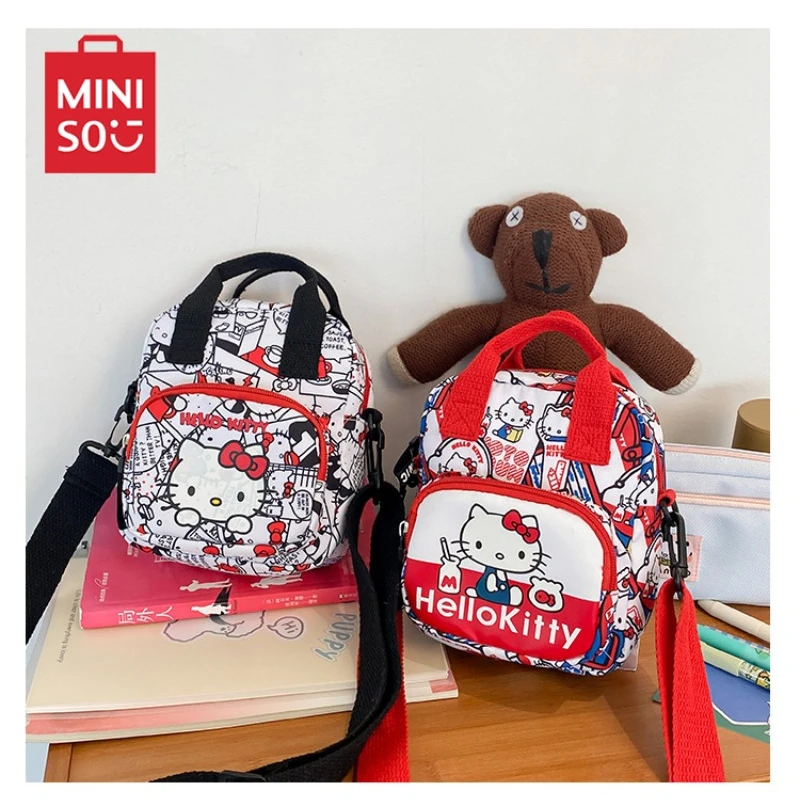 2024 Nové malé čerstvé príležitostné dievča s jedným ramenným karikatúrou Hello Kitty Cute Ins Fashion Crossbody School Bag Novoročné sviatky