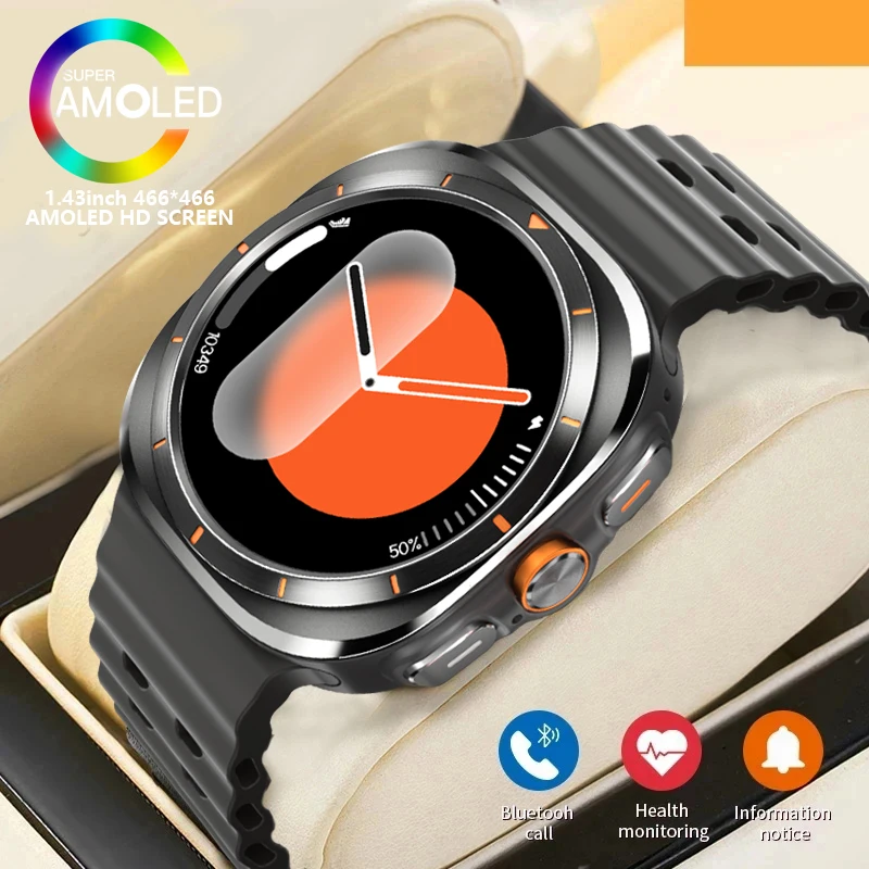 2024 Nové pre Samsung Galaxy Watch7 Ultra Smart Watch Men GPS Track Bluetooth Call IP68 nepremokavý AMOLED