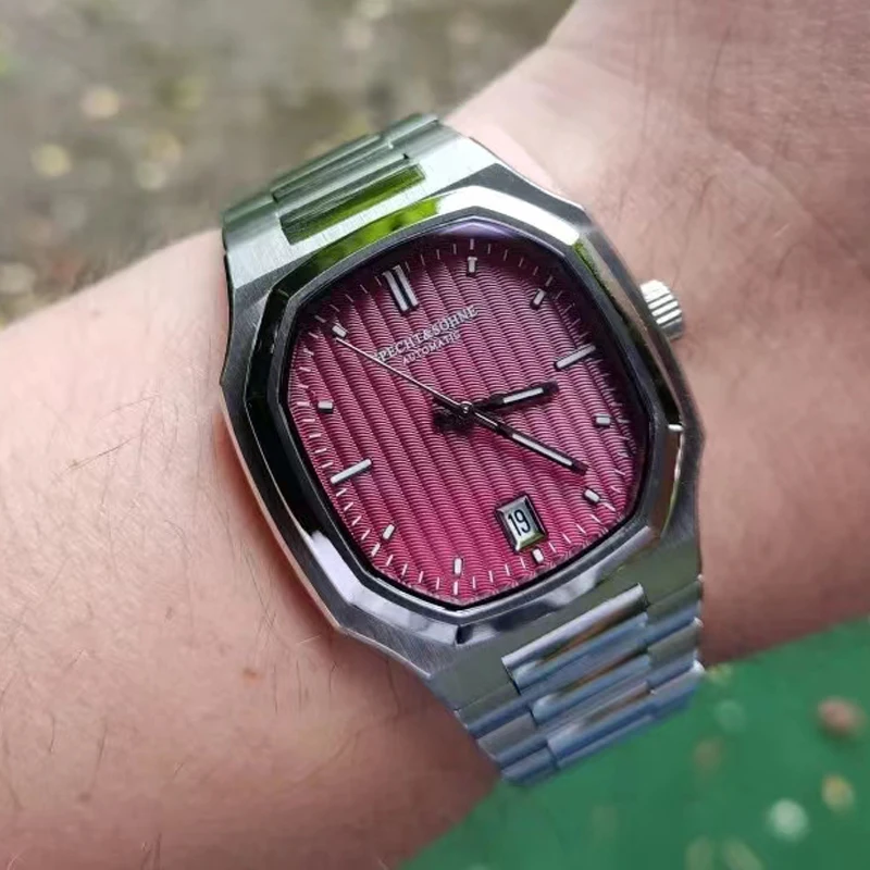 2024 NOVÉ Príchody SPHT & SOHNE WATCH Automatické hodinky pre mužov Japan NH35 MOVT SAPPHIRE CRYSTAL NEPLATÍ 50 M nepremokavé vodotesné