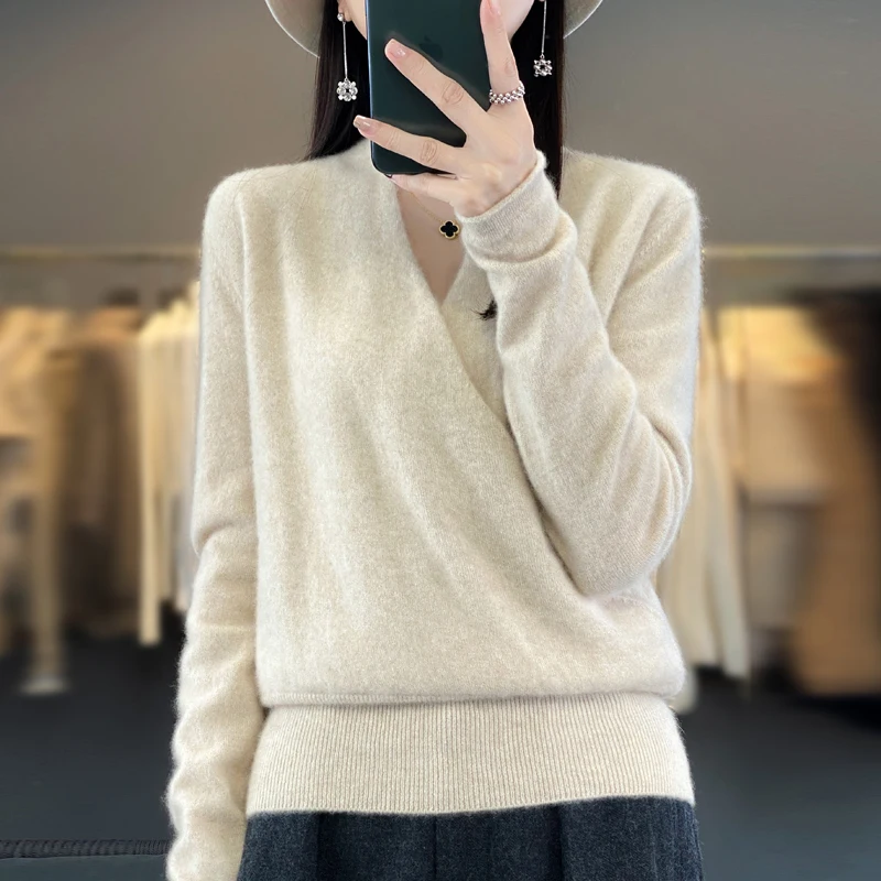 2024 NOVÝ 100% Pure Wool Dámska dámska plechová plechová košeľa BLAUY BLAUY SVETAL SVELL SVEL na jeseň a zimu