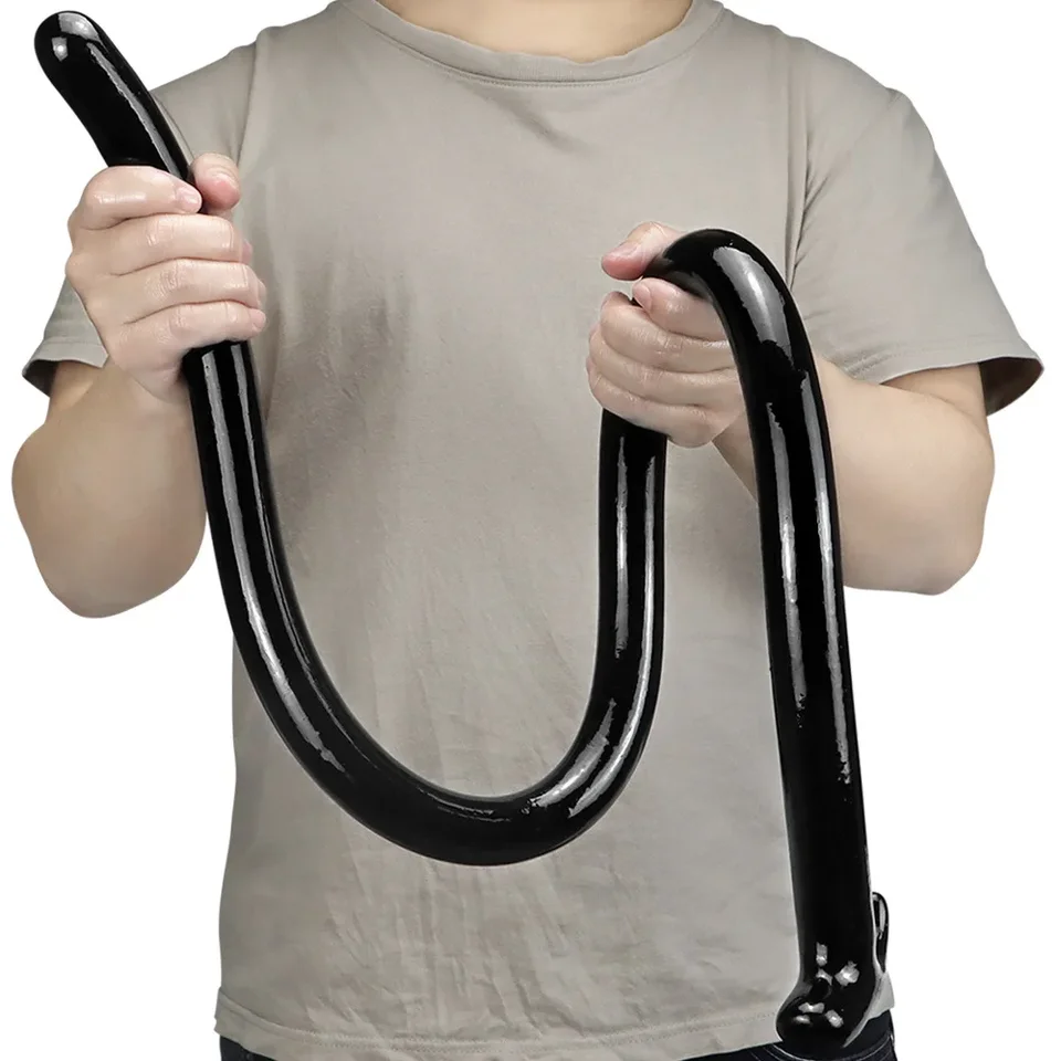 2024 Nový 107 cm remienok na dildo dospelých hračkách Big Black Penis Anal Plug Fisting Gay Sex Game BDSM Realistic Vibrator Monster Slave