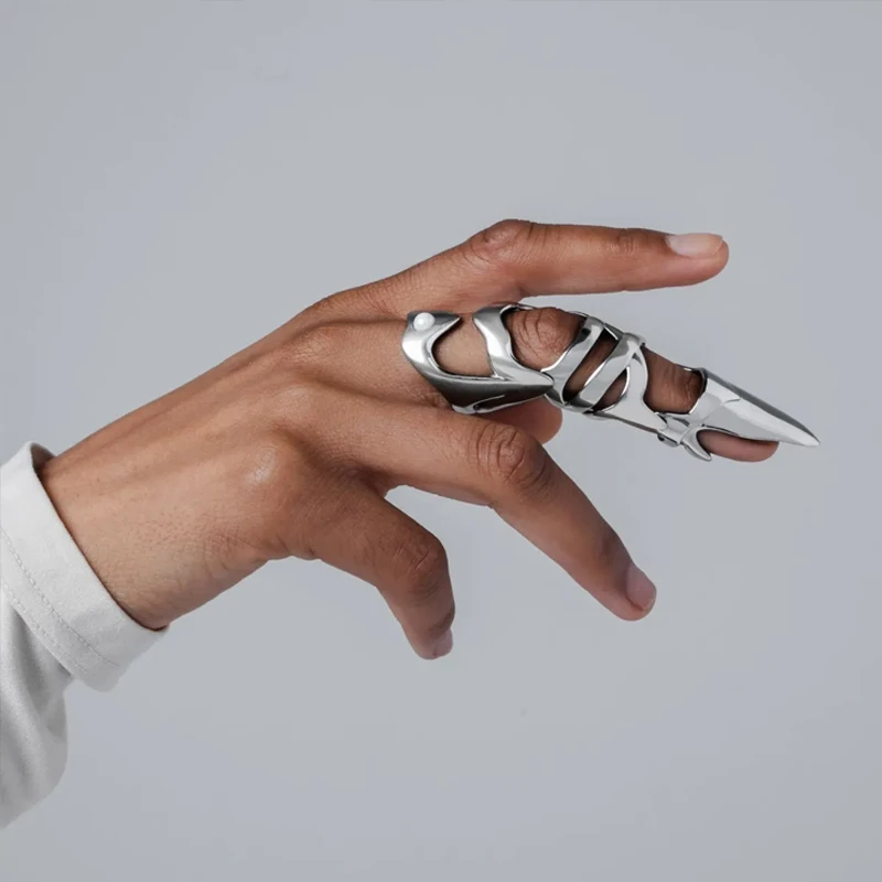 2024 Nový brnenie Ring Cyberpunk v štýle Pánske a dámske šperky darček