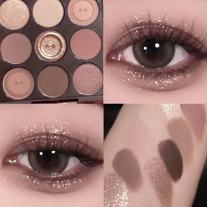 2024 Nový deväťfarebný sveter Knit Gutbom Eyeshadow Tray Pearl Matte Low Sýzanie hlbokú ovsenú zem