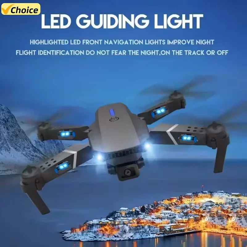 2024 NOVÝ E88 Pro WiFi FPV DRON so širokým uhlom HD 4K 1080P Výška výšky RC Skladacie štvorkoliek DRON DRON HRICOPTER HOLY DARČEK