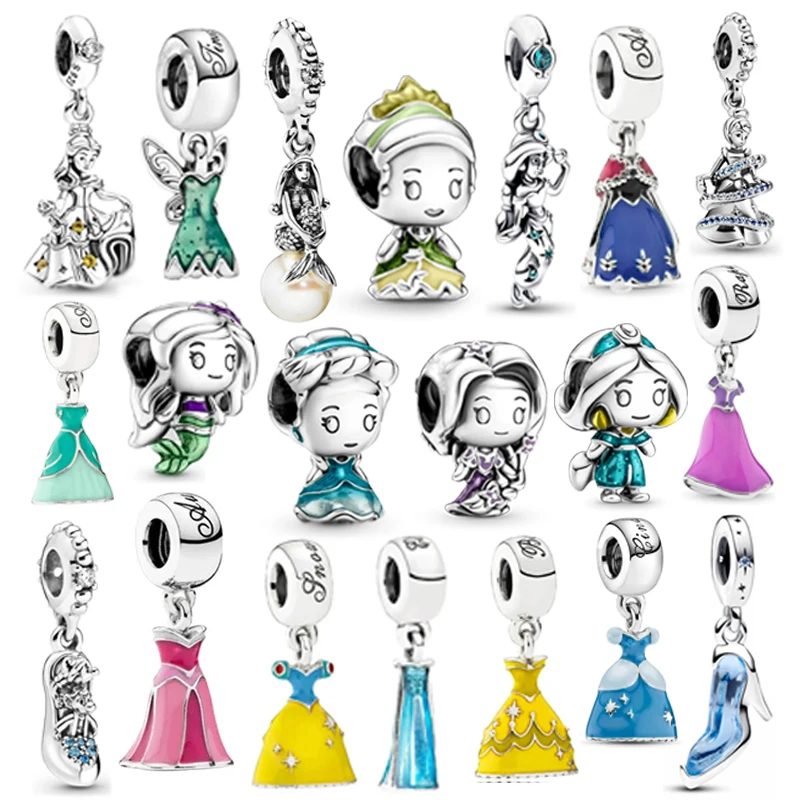 2024 Nový horúci štýl dámy prívesok Pendant Beads Charm Princezná sukňa šperky