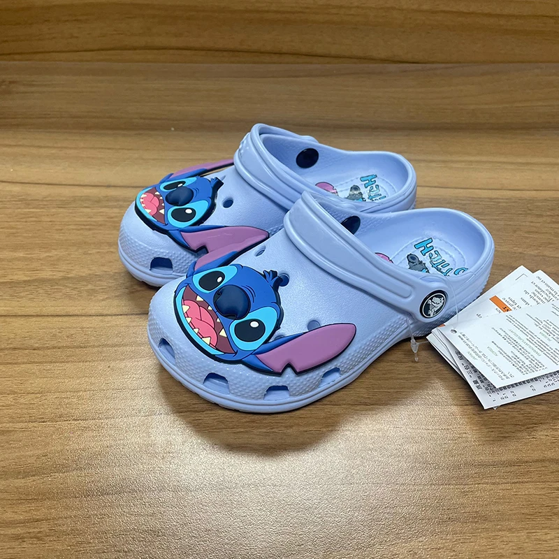 2024 NOVÝ MINISO DISNEY STOTCH SILDOPLEPOPLY PLACKY OUTDOROUR SANDALS STOTCH NEVYHĽADÁVAJTE Priedušné členky pre deti vianočné darček