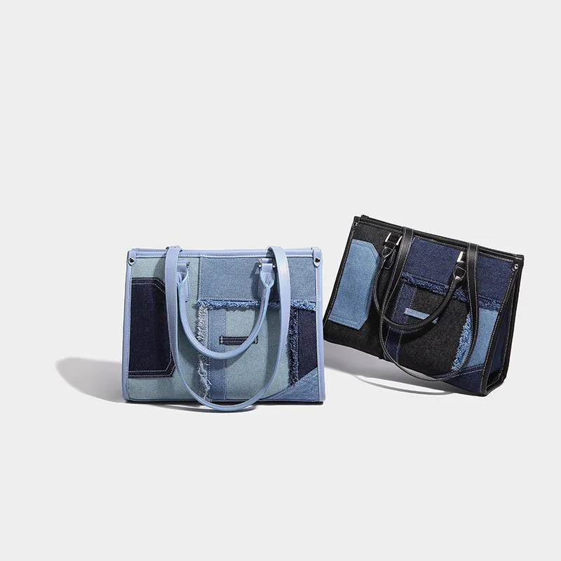 2024 NOVÝ Niche Single Ramen Crossbody Bag pre ženy Módne zostrihajúca veľká kapacita Denim Dámska taška Bolso Marca Lujo Bolsas