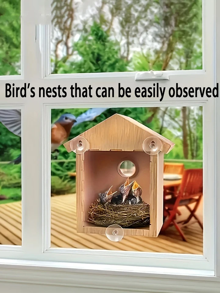 2024 NOVÝ PLASTOVÝ BIRDHOUSE BIRD Feeder Bird Nest simuluje život vtákov v prírodných ekosystémoch