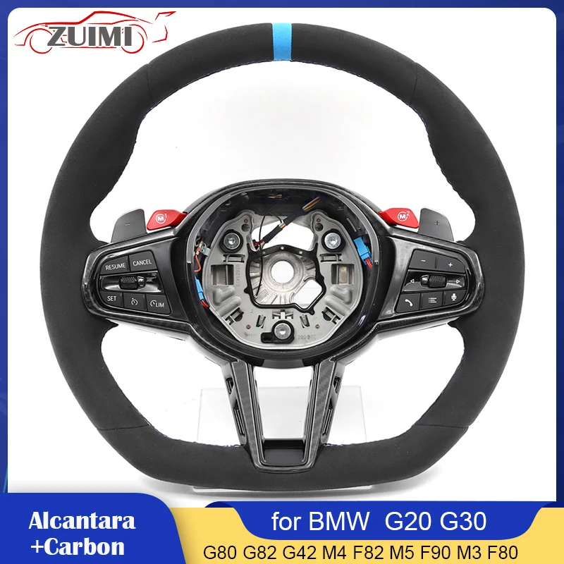 2024 Nový volant Alcantara Uhlík M1 M2 pre BMW G20 G30 G31 G32 X3 G01 X4 G02 M2 G87 M3 G80 M4 G82 G42 G21 G14 G15 G16