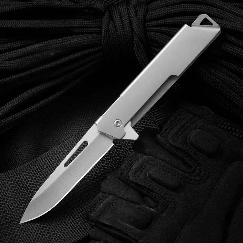 2024 Nový špičkový mini skladací nôž, Kempingový prenosný nôž Keychain, Outdoor EDC prežitie nôž na ostré rezanie nástroja