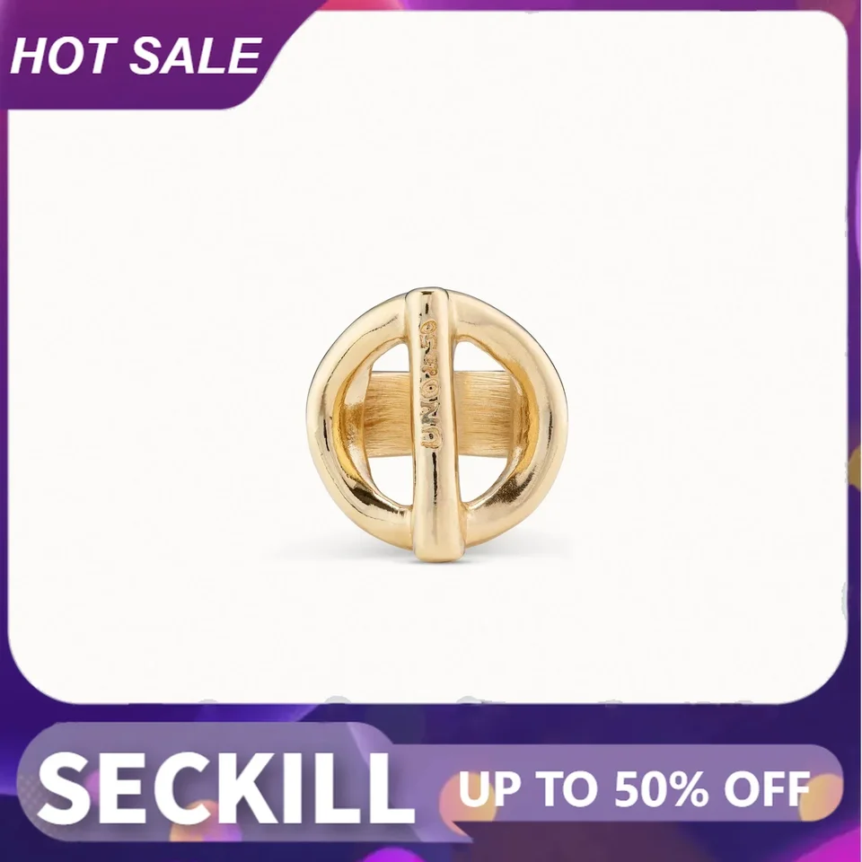2024 Originálny nový produkt Španielsko Uno de 50 Šperky Simple Charm Geometry 14K Gold Ring Girlful Boutique Valentine Deň darček