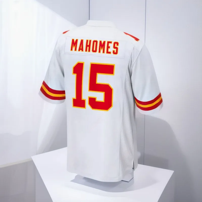 2024 Patrick Mahomes Chiefs Jersey #15 Absorbujte výcvik potu vonku cvičebný futbal pre dospelých a Kid Jersey