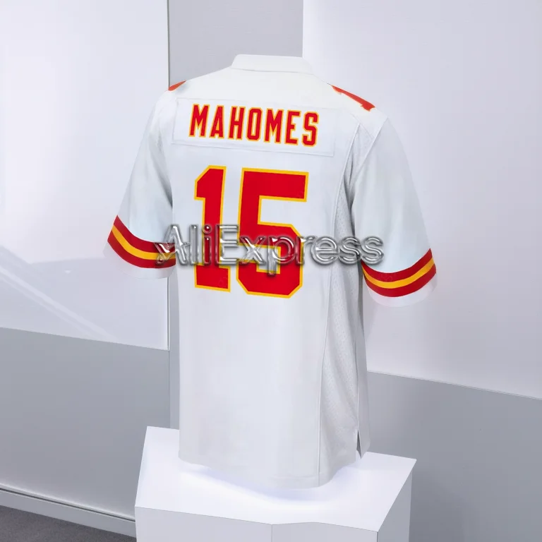 2024 Patrick Mahomes Chiefs Jersey #15 Absorbujte výcvik potu vonku cvičebný futbal pre dospelých a Kid Jersey