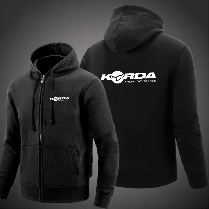 2024 Pánska Korda inšpirovaná Pocta Tribut Casual Zipper Hoodies Coats Rybárske kaprové mikiny bundy Trackované módy Pohodlné topy