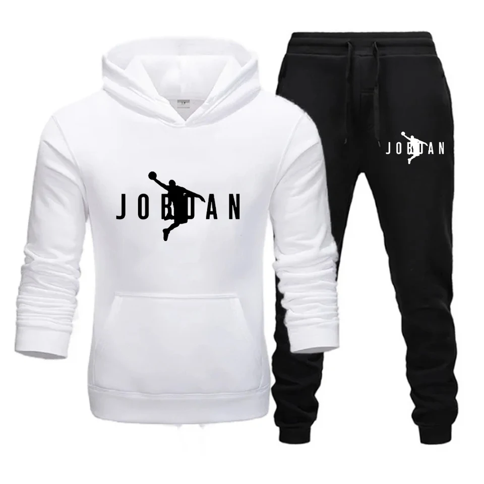 2024 Pánske tlače Tracksuit Winter Casual Hoodies + dlhé nohavice súprava a tlače mikiny vonkajšie športové joggingové oblečenie