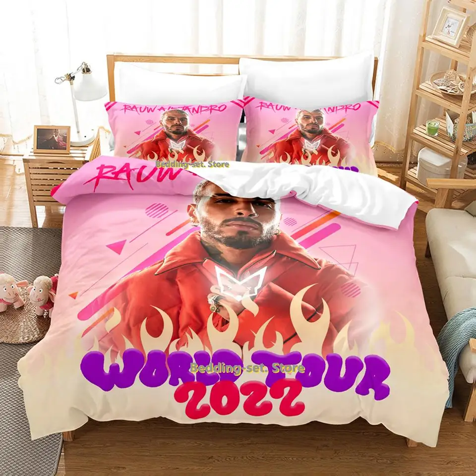 2024 Rauw Alejandro Bedding Set Single Twin Full Queen King Set Set set pre dospelých detské spálne Duvetcover Sets Anime Bed Set Set