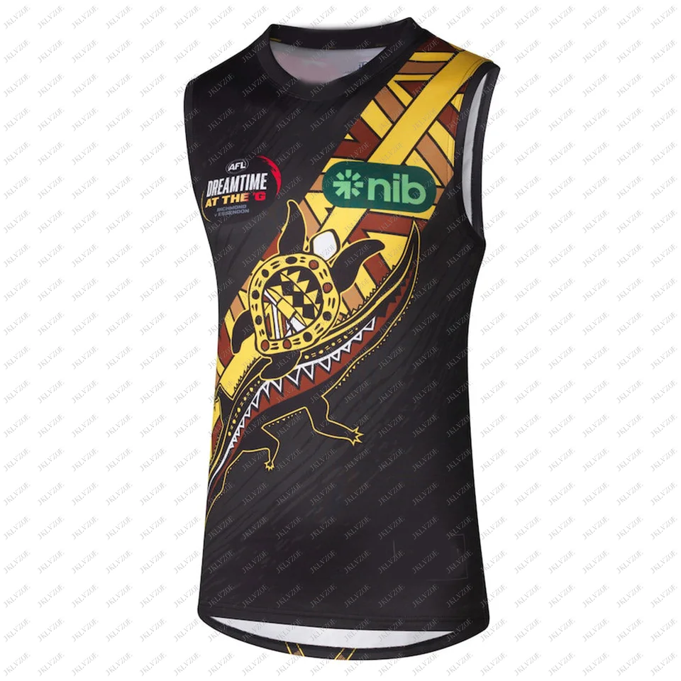 2024 Richmond AFL Rugby Jersey Clother Player Dievčatá Dievčatá Tee Men Kids Detský tím Team Domov Home Top Guernsey New Hot 25