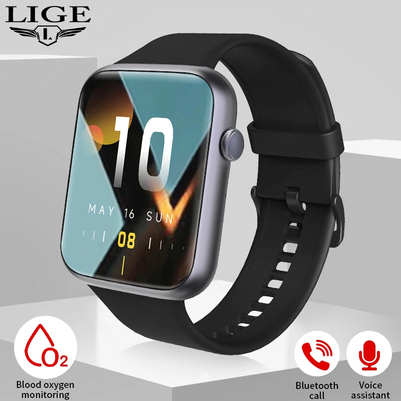 2024 Sledujte HD hlasový asistent muži inteligentné hodinky Rýchlo odpovede na správy Nepremokavé smartwatch Bluetooth volajte viacerých športových režimov