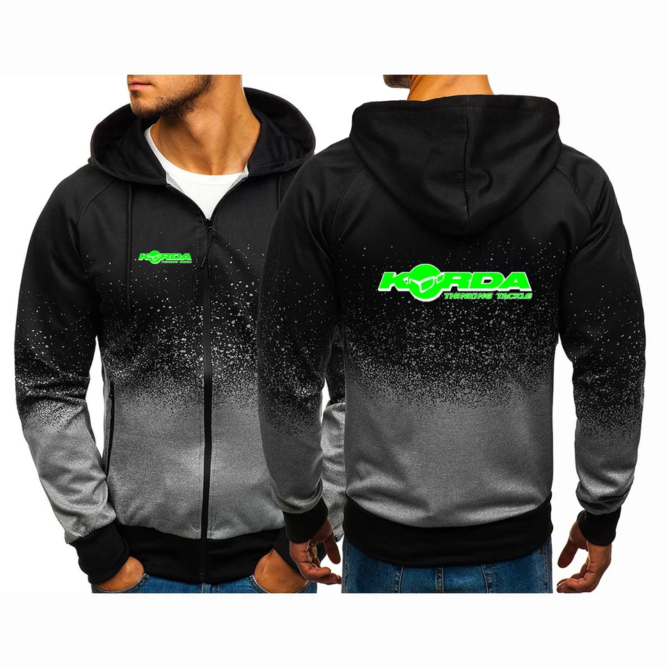 2024 Spring Autumn Korda Inspired Logo Logo Tlač neformálnej kapucňovej bundy Pánske gradient farebné mikiny Populárna mikina