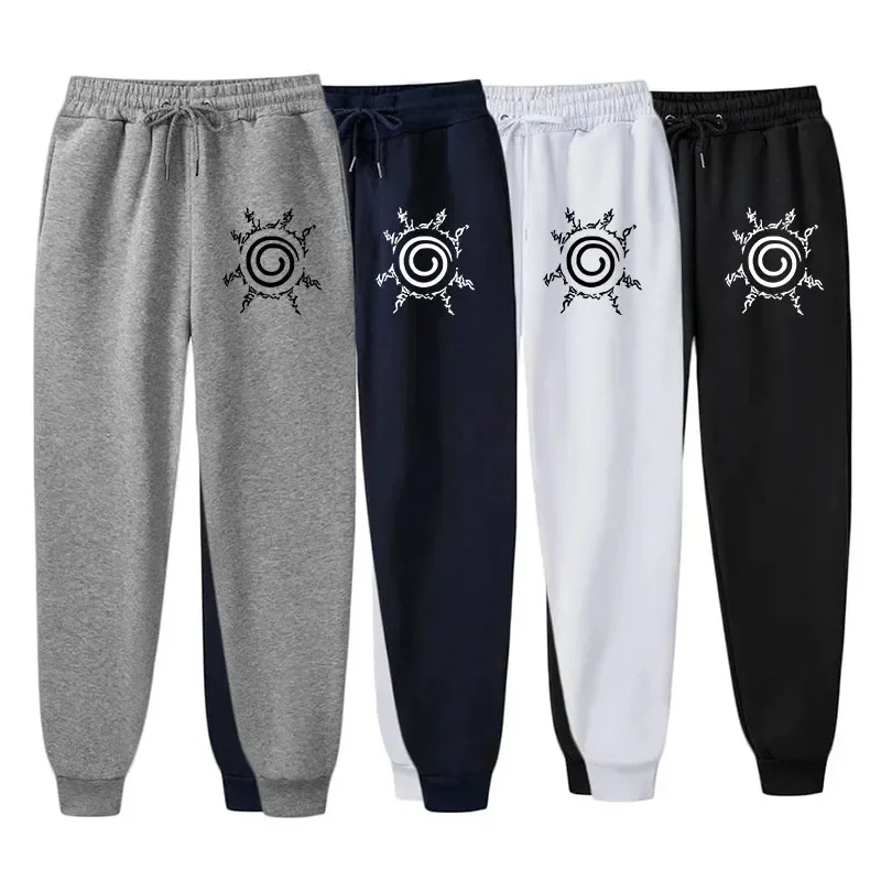 2024 Spring Autumn Pánske neformálne anime nohavice Jujutsu Kaisen potlačte štíhle priedušné tepláky športové jogging retro streetwear