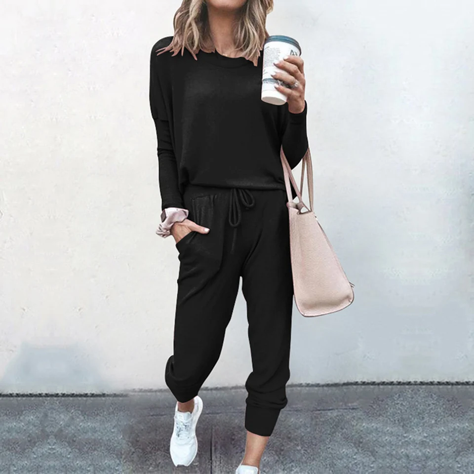 2024 Spring Hot Predaj nového okrúhleho krku Fashion Fashion Disure Sportswear plus dámska súprava veľkosti
