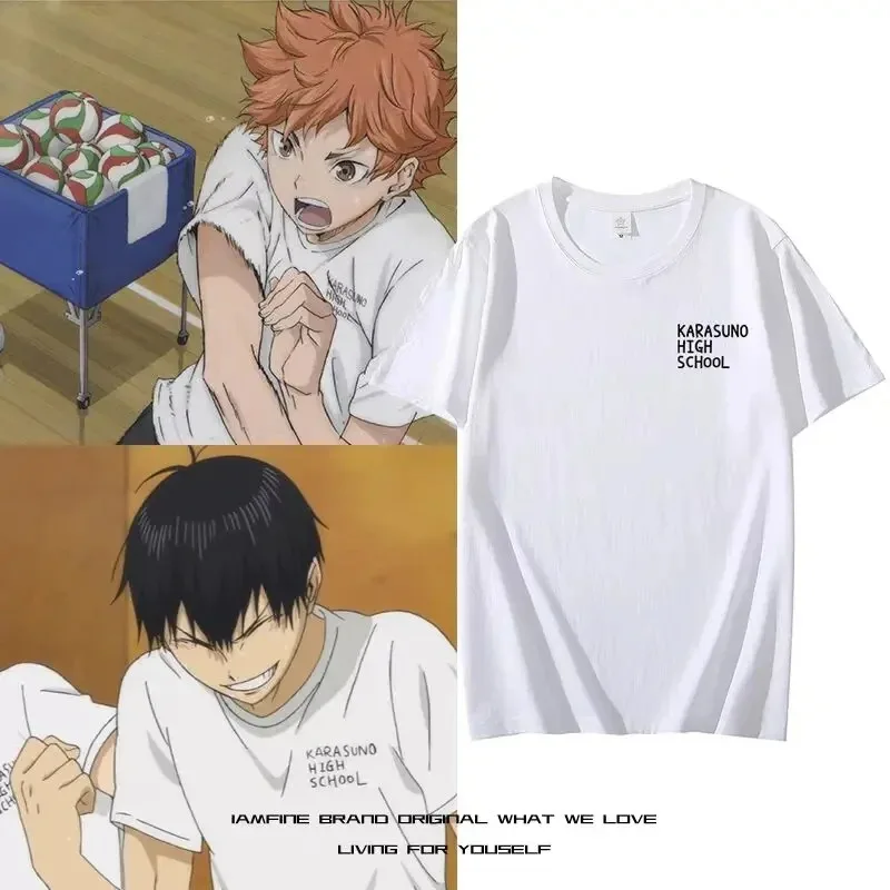 2024 Summer Haikyuu Men Tshirt Krátke rukávy Dámske tričko Shoyo hinata japonský anime volejbalový odev Anime tlač príležitostné vrcholy