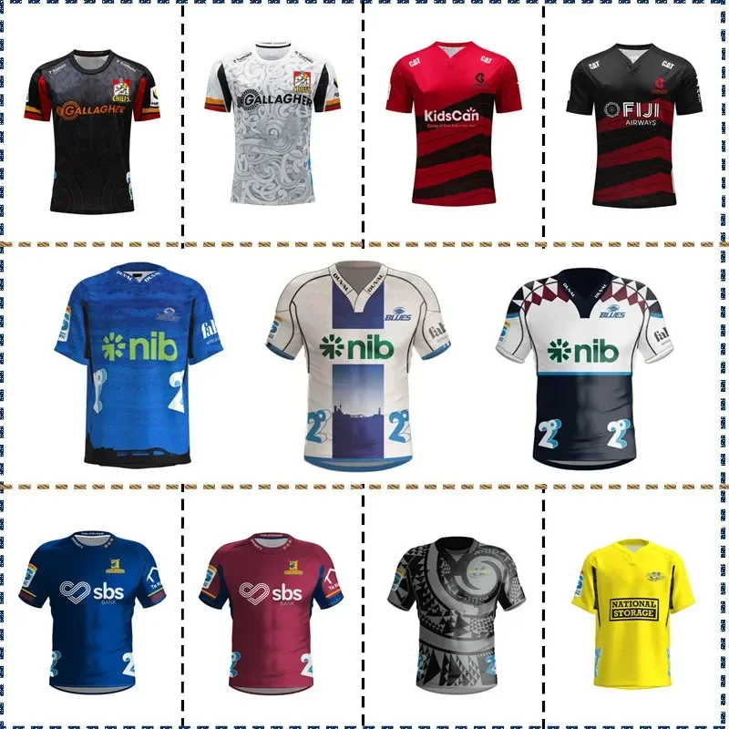 2024 Super Rugby Crusaders / Chiefs / Blues / Highlanders / Hurricanes Jersey - Veľkosť mužov: S -5XL