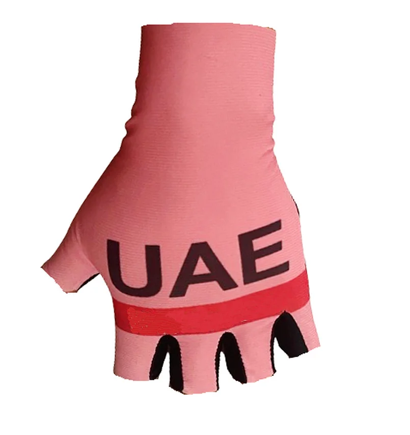 2024 Tím Spojených arabských emirátov Italia Pink One pár Sports Half Finger Cycling Jersey rukavice Mtb Road Mountain Bike Bicycle Gel Gloves