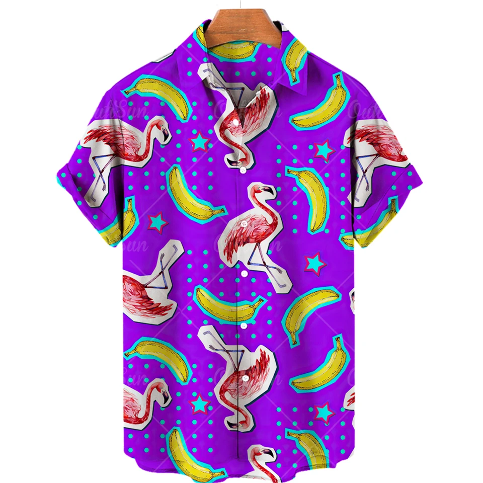2024 Unisex Havajská košeľa 3D ovocná ananátka Watermelon Funny letné letné rukávy Top móda módne voľné tričko