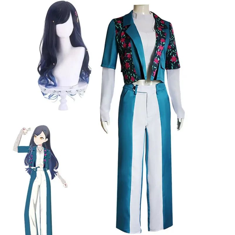2024 VBS Shiraishi A Cosplay kostým parochňový projekt sekai farebná pódium! Funkcie Miku Suit široké nohavice Halloween sety