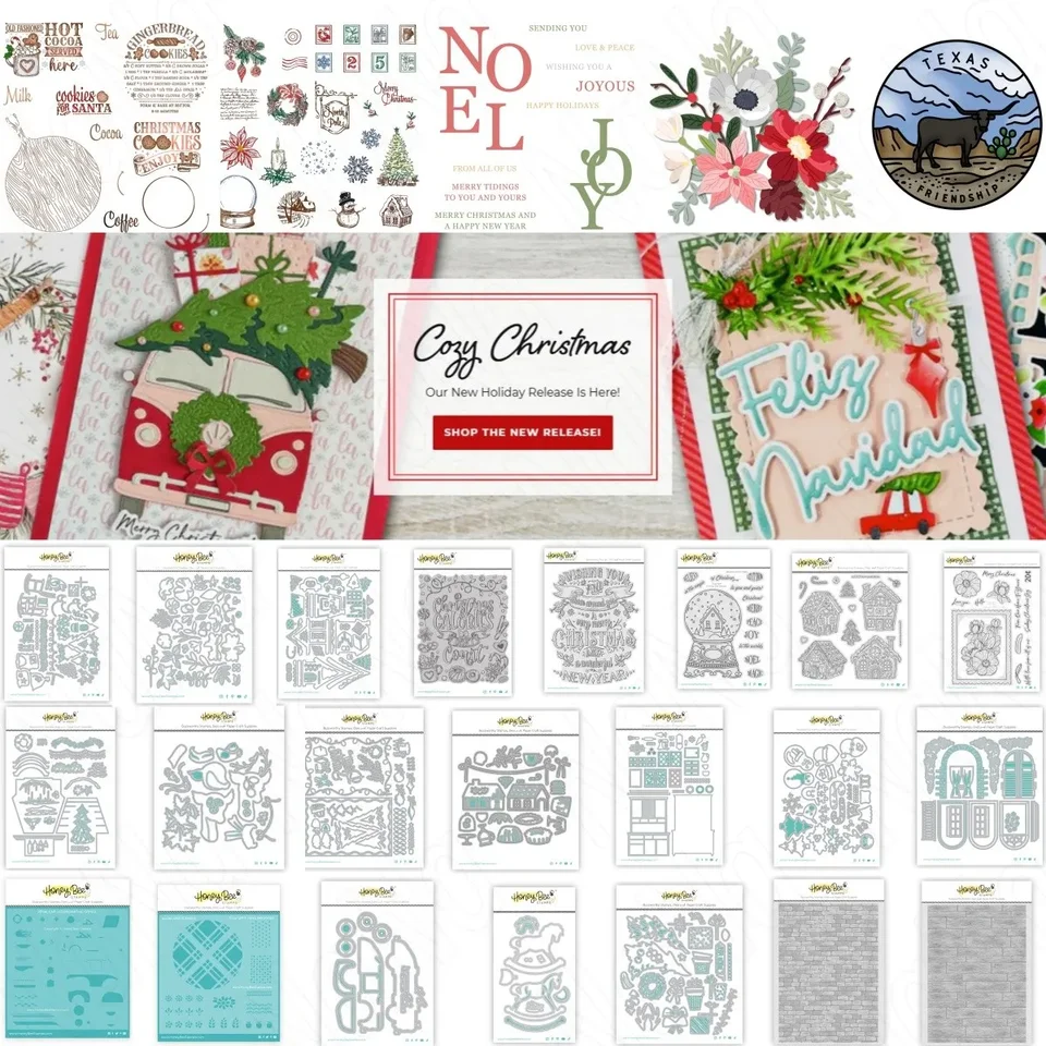 2024 vianočné domy okno Snehová guľa kovové rezanie zomiera čisté pečiatky šablón Horúca fólia DIY zdobenie scrapbook papierová karta remeslo