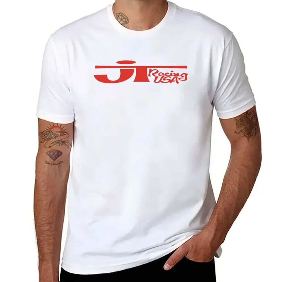2024 Vlastné tričko s krátkym rukávom Pánske tričká Balí nový JT Racing Red - Stará škola BMX Tričko Tričká pre mužov