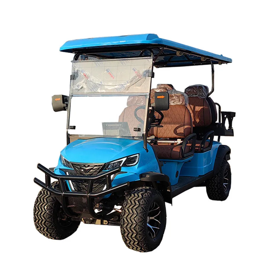2024 Vysoko kvalitné úžitkové vozidlo 6 Seater Adult Club Electric Go Kart 48V 72V lítiová batéria výťah v terénnom elektrickom golfovom vozíku