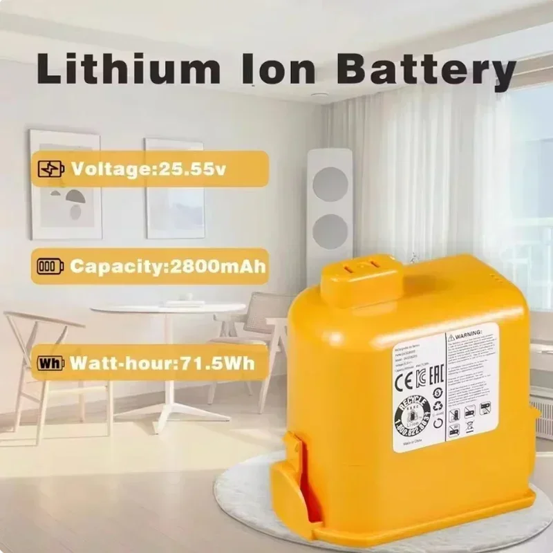 2024 Výmena batérie pre LG Cord Zero A9, A9S, P9, A9K-Core, A9max, A9T-Ultra, A9K-Pro, A9N, A9M, A9 Plus 25,55 V 5000 mAh