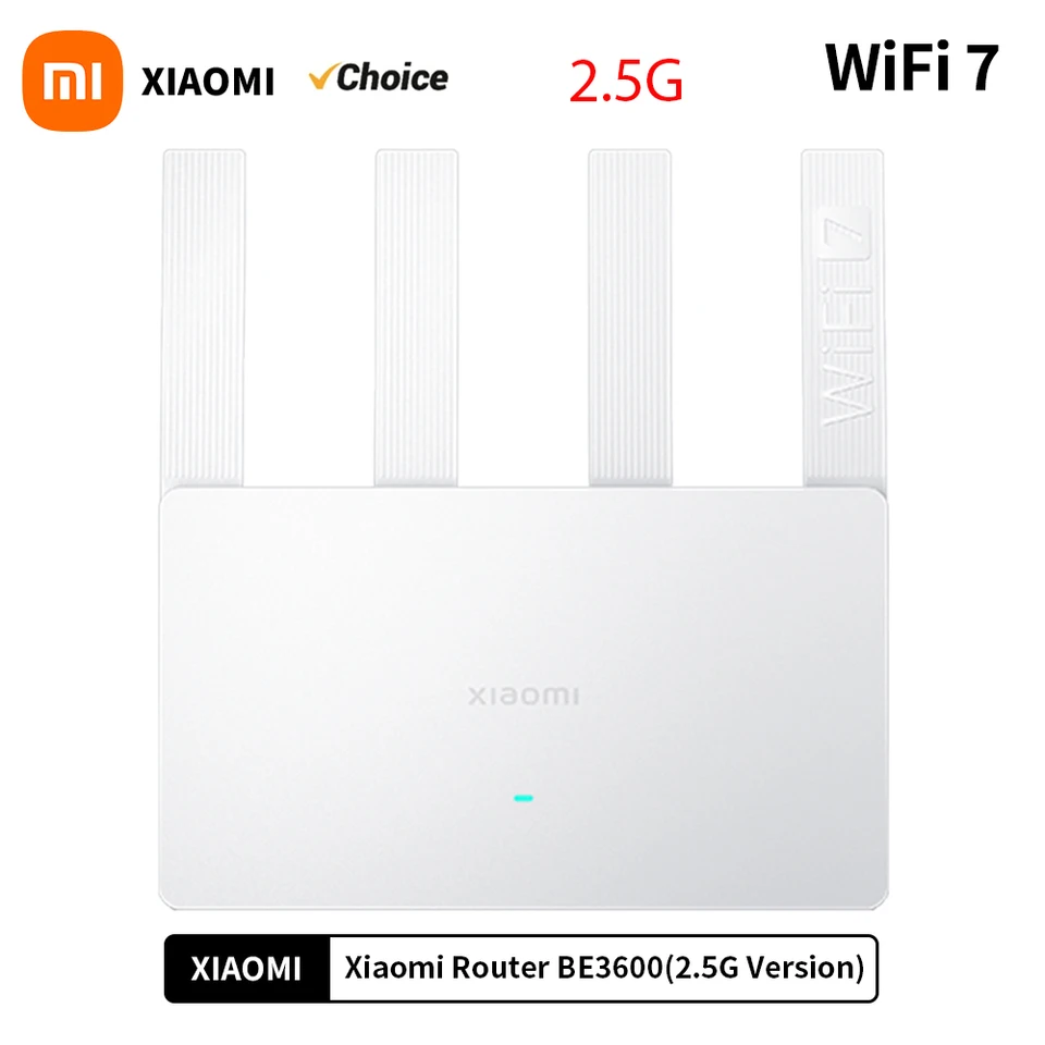 2024 Xiaomi Router BE3600 WIFI7 2,4/5GHZ DUAN Bands 160MHz 3570MBPS sieťové sieťové zrýchlenie hier 2,5G Ethernet Port