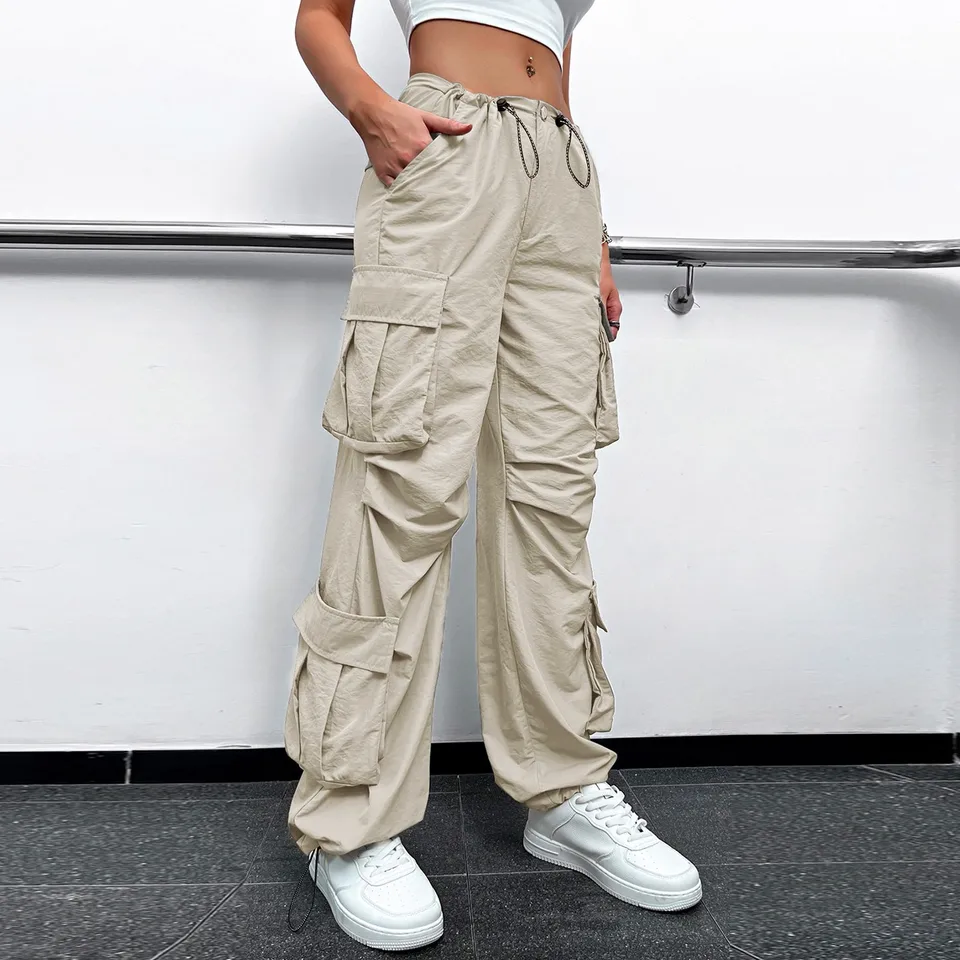 2024 Y2K Vintage Gary Cargo Pants Women Kpop Fashion Retro Streetwear Joggers Nadmerná nadmerná nohavice Harajuku Hip Hop Leg Trousers