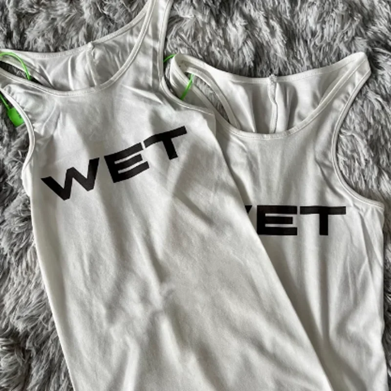 2024 Ženy Kanye West Wet Letter Tlač