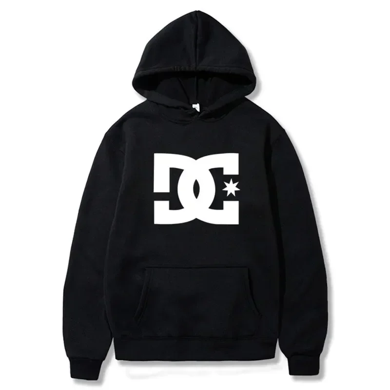 2024New Autumn Winter Fashion Hoody Letter Print Trend Brand Men's mikiny mikiny plus fleece pullover hip hop streetwear